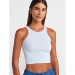 21104 Fitilli Crop Top-Açık Mavi - 40