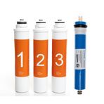 2112 Sulook Waterlife Su Arıtma Cihazı Uyumlu Tak-Çevir 4'lü Filtre Seti, Vontron Membranlı