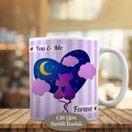 2115 You and Me Forever-Sevgi Dolu Kediler Kupa Bardak