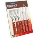 21199/711 BIFTEK Sofra Takımı-Set, 12 parça Kırmızı Griffen 2-Kat Perçinlenmiştir 6 x Biftek Bıçağı 5 inç, 6 x Steakgabel