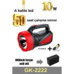 212 Farissu 50 Saat Çalışma Süreli 8000MAH El Feneri Projektör - Renkli