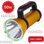 212 Farissu Everton RT-S050 Şarjlı Güçlü Işık Projektör El Feneri 50W 1000 Lümen Powerbank Özellikli - Sarı - 50 W