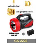 212 Farissu gold kama 50 Saat Çalışma Süreli 8000MAH El Feneri Projektör - Siyah