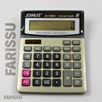 212 Farissu Joınus JS-1200V 12 Hane Büyük Ekran Iki Yönlü Güç Kaynaklı Masaüstü Hesap Makinesi - Beyaz - Siyah