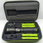 212 Farissu OR-G600 6000 Lümen Zoomlu Şarjlı El Feneri | 4×6000 Mah Pil | 3 Km Menzil | Powerbank Özellikli - 1 adet - Siyah