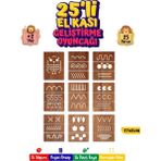 212 Toyzz 212TOYZZ 25 Li El Kası Geliştirme Yazı Çizgi Egzerisiz Çalışmaları Çocuk Oyun Oyuncak - Açık Kahverengi