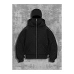 212 URBAN Simli Kar Maskeli Kapüşonlu Oversize 3 İplik Hırka