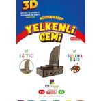 212Toyzz 3D Boyanabilir Ahşap Yelkenli Gemi Maketi - Çocuklar İçin Eğitici Oyuncak