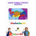 212TOYZZ Ahşap Türkiye Iller Haritası Puzzle, Eğitici Ülkemizi Tanıyalım Yapboz