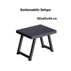 212toyzz Dorry Home 0010 Portatif Katlanabilir Kamp Piknik Balkon Masası - Küçük Plastik Katlanır Sehpa