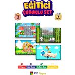 212Toyzz Eğitici Öğretici Geliştirici Çok Renkli 10 Parça Ahşap Çubuklu Yap Boz 4 Lü Puzzle Mega Set
