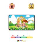 212Toyzz Eğitici Öğretici Zeka Geliştirici Sevimli Köpekler Dikey 10 Parçalı Ahşap Çubuk Yap Boz Puzzle