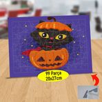 2147924974 Kabaktan Çıkan Kara Kedi 99 Parça Puzzle Yapboz Tablo