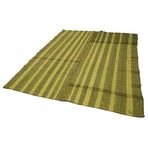 214x269 cm Geometrik Kilim Yeşil Geometrik Yün El Dokuma Modern Geometrik Etnik Eskitme Desenli Boho Oturma Odası Salon Yolluk Koridor Mutfak Halısı