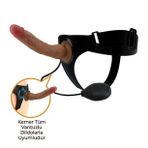 21,5 cm Su Fışkırtmalı Belden Bağlamalı Strapon Penis – Kyton