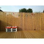 215CM Yükseklik x 250CM Genişlik Doğal Bambu Kamış Hasır Çit Dekoratif Bahçe Balkon ve Duvar Çiti Reed Fence
