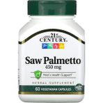 21st Century Saw Palmetto + Zinc Çinko Hair Skin Health Support 450 mg 60 Vegetarian Capsules - 60 KAPSÜL