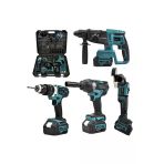21V Kombo: 800Nm Somun Sökücülü 4'Lü Akülü Set (Matkap, Hilti, Taşlama) Eea440