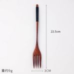 22.5 cm Bk Hattı Çatal Tahta Kaşık Çatal Bıçak Çubuklarını Set Yaratıcı Japon Sofra Seti Düz Renk Gıda Sınıfı Güvenlik Çevre Koruma (Yurt Dışından)