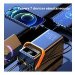 22.5W Hızlı Şarj 60000Mah Güç Bankası Taşınabilir Şarj Cihazı Usb C Powerbank 7 Çıkışlı 3 Girişli