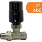 22 Adet Eca Trv4 Termostatik Düz Radyatör Valfi Petek Vanası Siyah 802120117