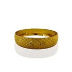 22 Ayar Altın Kaplama 15 Mm 66 Boy Baklava Model 925 Gümüş Bilezik