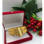 22 AYAR ALTIN KAPLAMA KADIN GOLD TRABZON 2 SIRA ÖRGÜ KELEPÇE