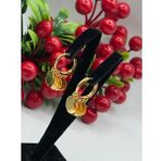 22 AYAR ALTINKAPLAMA KADIN GOLD SHAKİRA TASARIM KÜPE MODELİMİZ