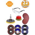 22 Parça Spiral Taşlama ve Zımpara Kağıdı Seti, 115 Mm, Metal ve Inox Kesim Uygun - Seçenek 1