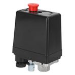 220 V Hava Kompresör Basınç Anahtarı, 0.5-0.8MPa Otomatik Kontrol Tek bağlantı noktası ağır hizmet tipi Pompa Gaz ve Hava Pompaları için Açma/Kapama Regülatörü, 1/4 NPT bağlantı