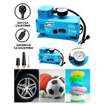 220 Volt12 Volt 250 Psi Geniş Uygulama Yelpazesi Kompresör Lastik Hava Şişirme Oto Pompası