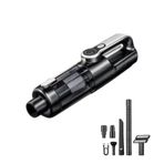 22000 PA Kablosuz El Süpürgesi DC Motor LED Işıklı USB Şarjlı Çekme & Üfleme Araç, Ev ve Ofis için Mini Vakum (Silver)