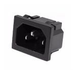 220V 15A AC Erkek Power Giriş Soketi C14 3 Pin Panel Montaj Tip Güç Kablo Bağlantı Konnektörü