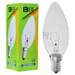 220V 15W E14 Duylu Akkor Telli Şeffaf Halojen Mum Ampul