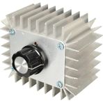 220V 5000W Motor Dimmer Hız Kontrol Kartı, Manuel, Basma Düğmesi, Gümüş - standart