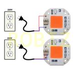 220V 50W Bitki Büyütme Ledi Klemensli Tüm Işık Spektrumlu Fide Sera Projektör Lamba Aydınlatma Ampül Kolay Montaj