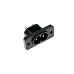 220V 5A AC Dişi Power Giriş Soketi C7 2 Pin Panel Montaj Tip Elektrik Güç Kablo Bağlantı Konnektörü DVM.101.614