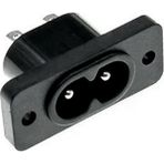 220V 5A Ac Dişi Power Giriş Soketi C7 2 Pin Panel Montaj Tip Elektrik Güç Kablo Bağlantı Konnektörü