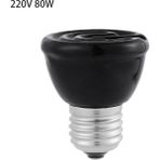 220V 80W Tarzı 1 Adet Pratik 110V 220V E27 Seramik Isı Ampulü Kızılötesi Isıtıcı Brooder Lambası Sürüngen Evcil Hayvan Yetiştirme Dış Aydınlatma (Yurt Dışından)