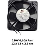 220V Ac 0.10A Soğutucu Fan 12X12X2.5 cm 120MM Panel Sanayi Tip Makine Elektrik Panosu Büyük Boy Fan