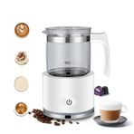 220V Elektrikli Süt Köpürtücü Kahve Süt Çay Blender Sıcak Soğuk Espresso Latte Cappuccino Çırpma Makinesi Otomatik Köpük Makinesi