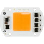 220V Projektör Cob LED 50W Driver Çipli - Sarı
