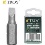 22205 Bits Uç Seti (Düz 4.0X25MM. 24 Adet) - Altın