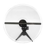 224 Parça 3D Hologram Reklam Ekran Fan 3D Hologram Fan Holografik Y27, Projeksiyon Boncukları Tutucu Ekran Standı, Minyatür Peri Bahçe Dekor Aksesuarları (AB fişi)