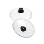 22cm Tencere ve Tavalar için Cam Tencere Kapağı Yüksek Isıya Ocak + Fırına Dayanıklı Pyrex Cam Kapak