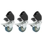 22mm Döner Tekerlek Tekerlekleri Set Fotoğrafçılık ışık standı Stüdyo çekim Kilitleme Tekerleği Set Fren