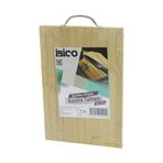 22X32 X 1.7Cm Lux Ahşap Bambu Kesim Panosu - Kesme Tahtası Metal Kulplu (4490)