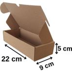 22X9X5 - 25 Adet Kilitli E-Ticaret Kargo Kutusu | Kraft Kutu