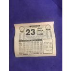 23 Aralik 2001 Takvim Yapragi - Nostalji Koleksiyonluk Takvim Yapragi B