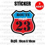 23 Elazıg 2 Adet Plaka Sticker - İl Sehir Rota Etiket - Kask Motosiklet Otomobil Araba Pc Laptop Bilgisayar Cam Uyumlu